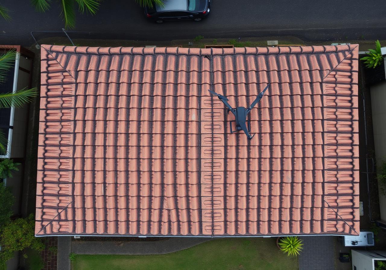 Before roof restoration